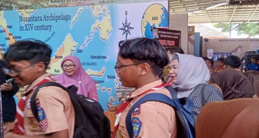 Antusias belajar sejarah di Museum Anjuk Ladang